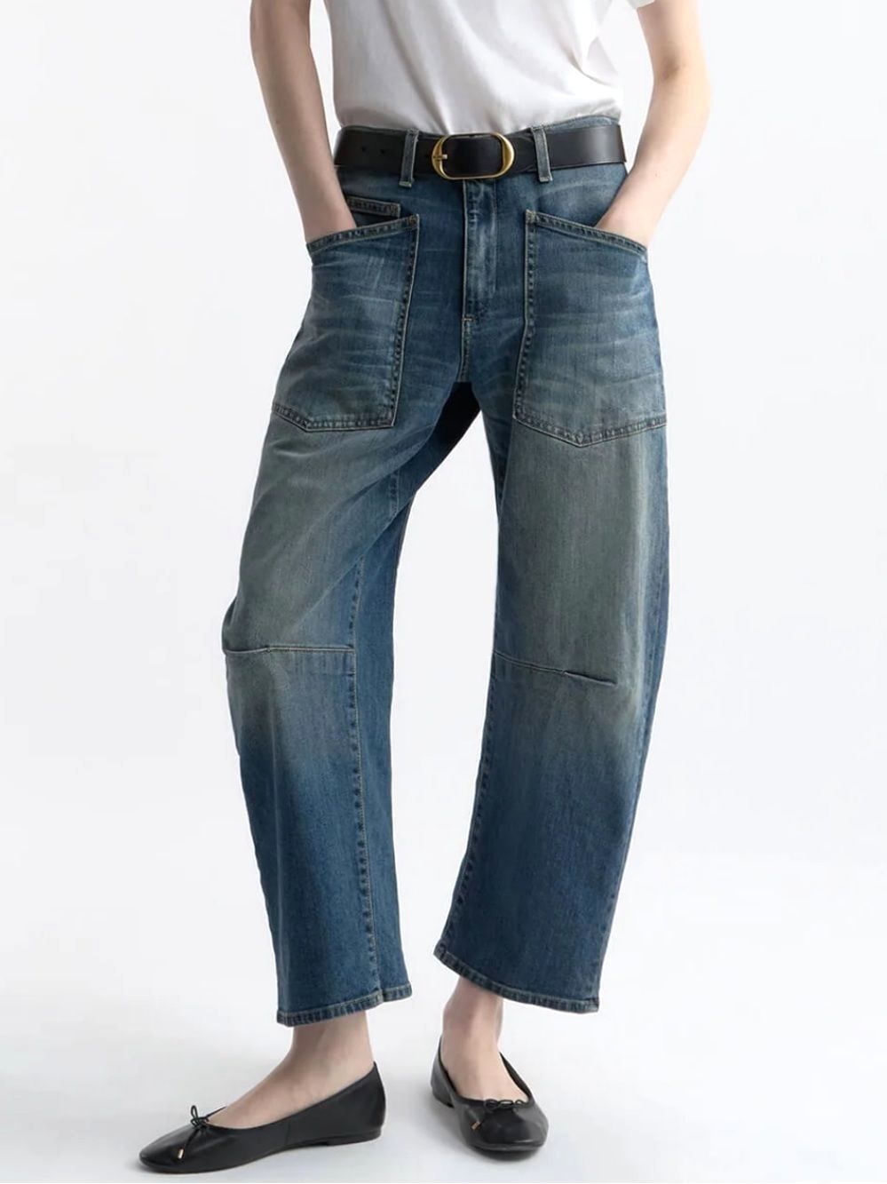 NILI LOTAN The Orignal SHON Barrel Leg Jeans Sz 26 NEW $410!!
